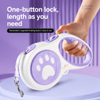 Paw-print Retractable Leash