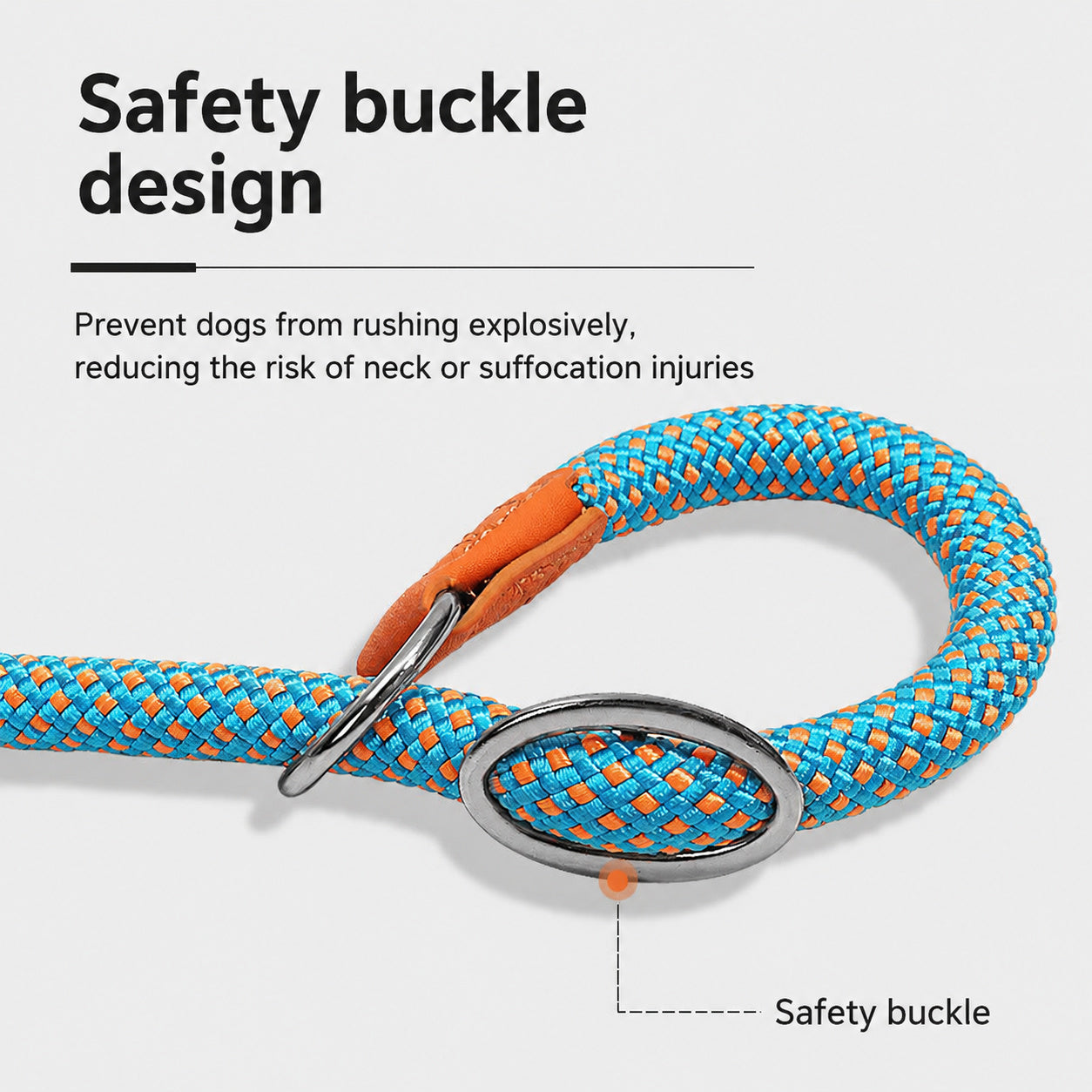 Reflective No-pull Slip Lead