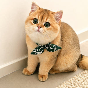 Swirl Bow Bandana Collar