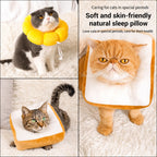 Plush Toast Soft Pet Neck Pillow