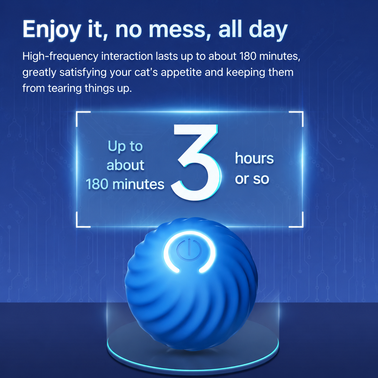 Smart Glow Bounce Dog Ball