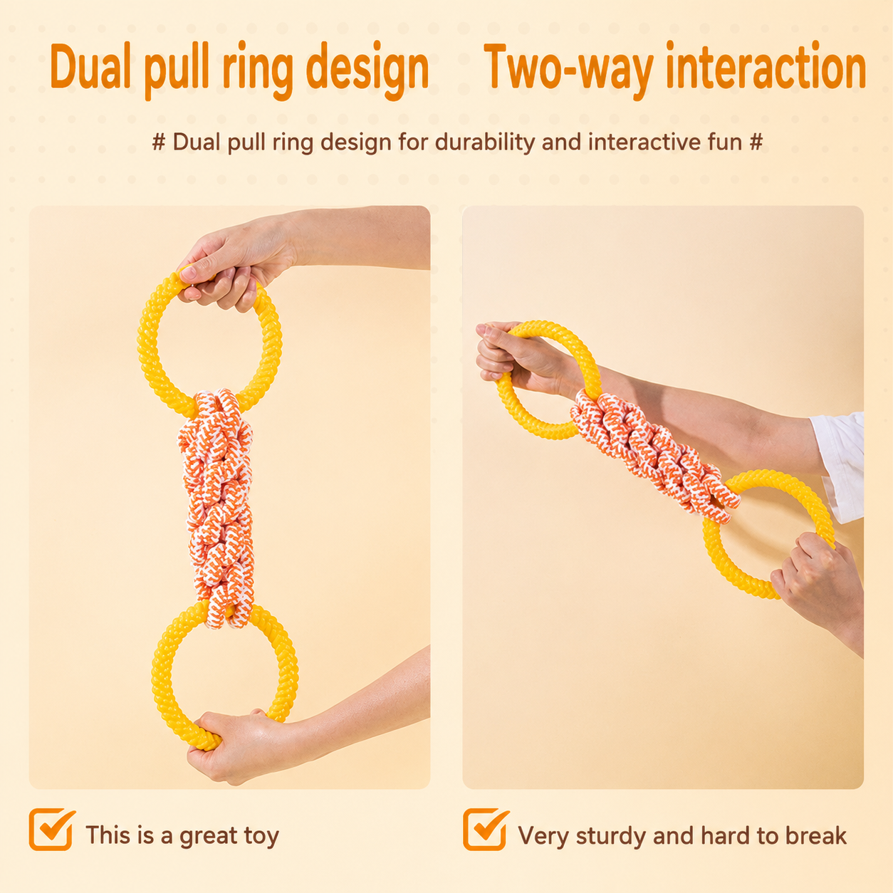 Mega Double-Ring Tug Toy
