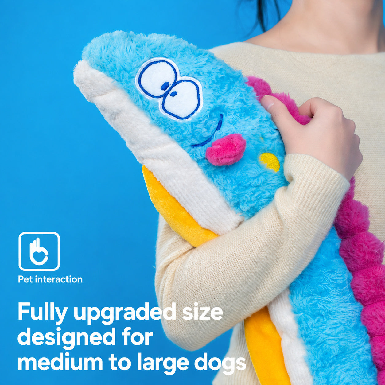 Squeak Tug Squid Plush