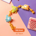 Color-pop Rope-knot Plush Chew