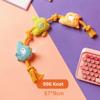 Color-pop Rope-knot Plush Chew