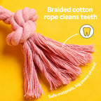 Color-pop Rope-knot Plush Chew