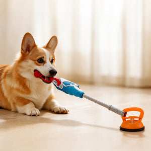 Suction-cup Squeaky Tug Toy