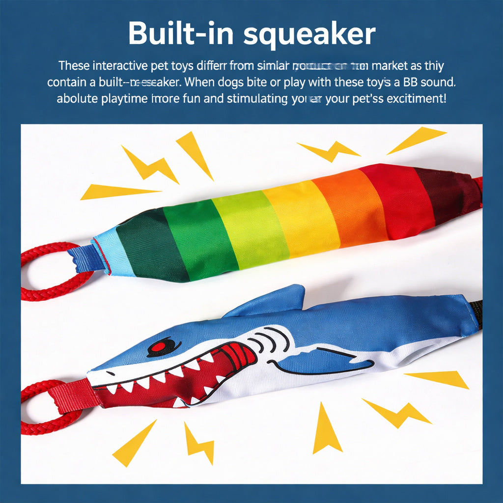 Suction-cup Squeaky Tug Toy