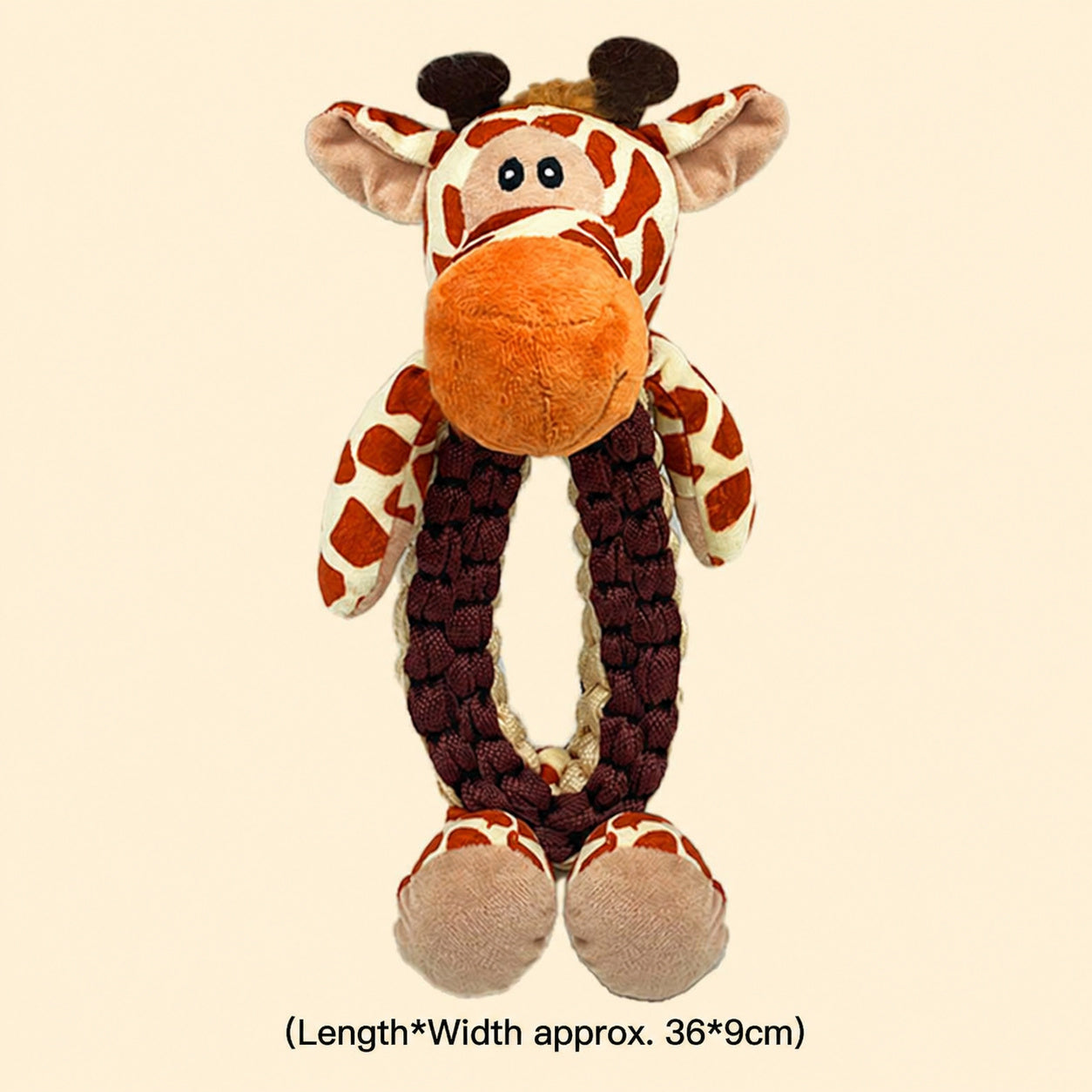 Safari Rope Squeak Tug Toy