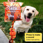 Squeaky Snack-bag Rope Toy