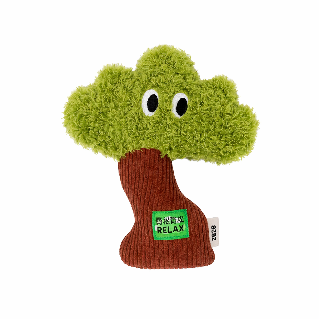 Pine tree catnip hugger toy