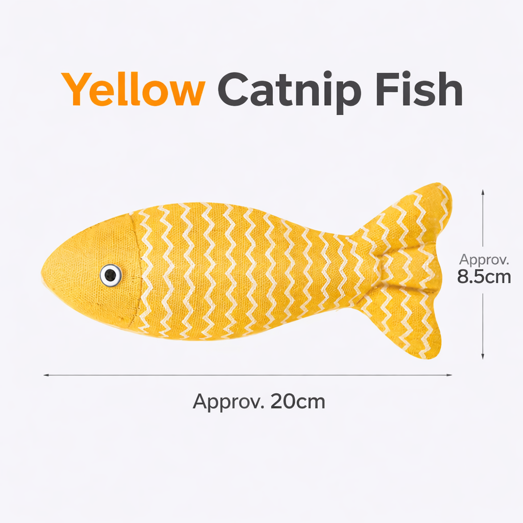 Catnip Kick Fish Plush