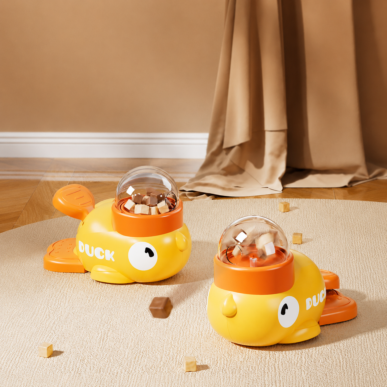 duck treat spinner toy