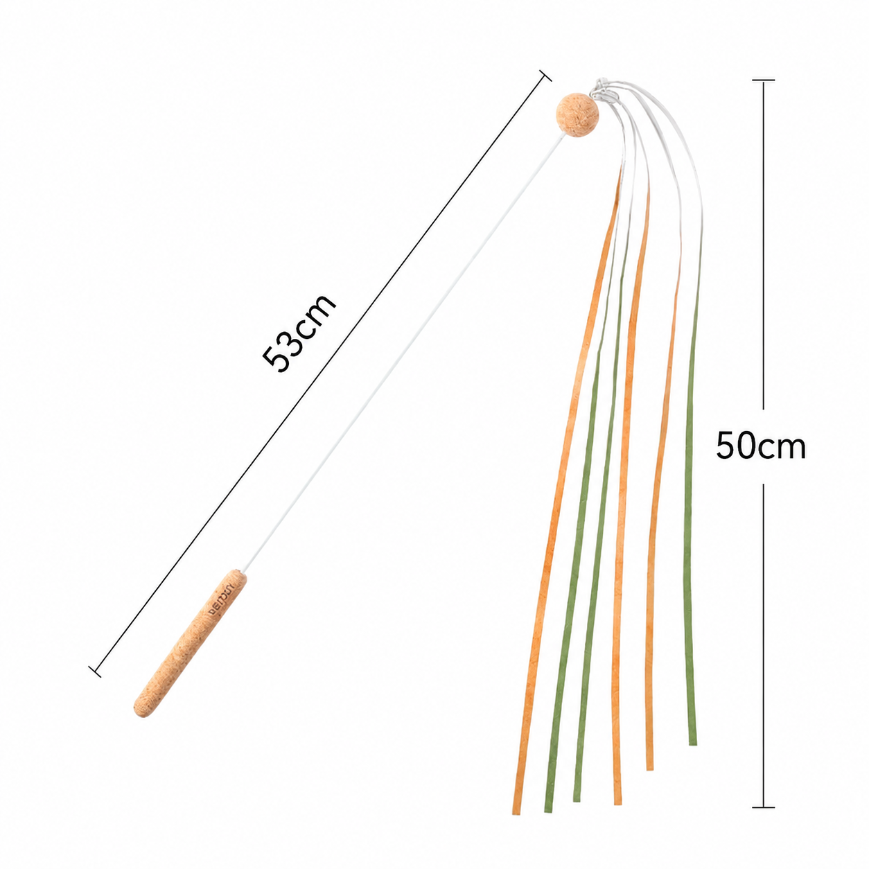 Feather Cat Teaser Wand Toy