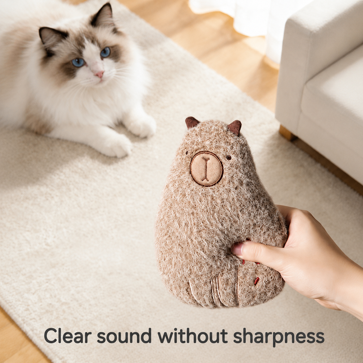Squeaky Plush Puppy Toy