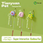 Cat Wand With Plush Lures