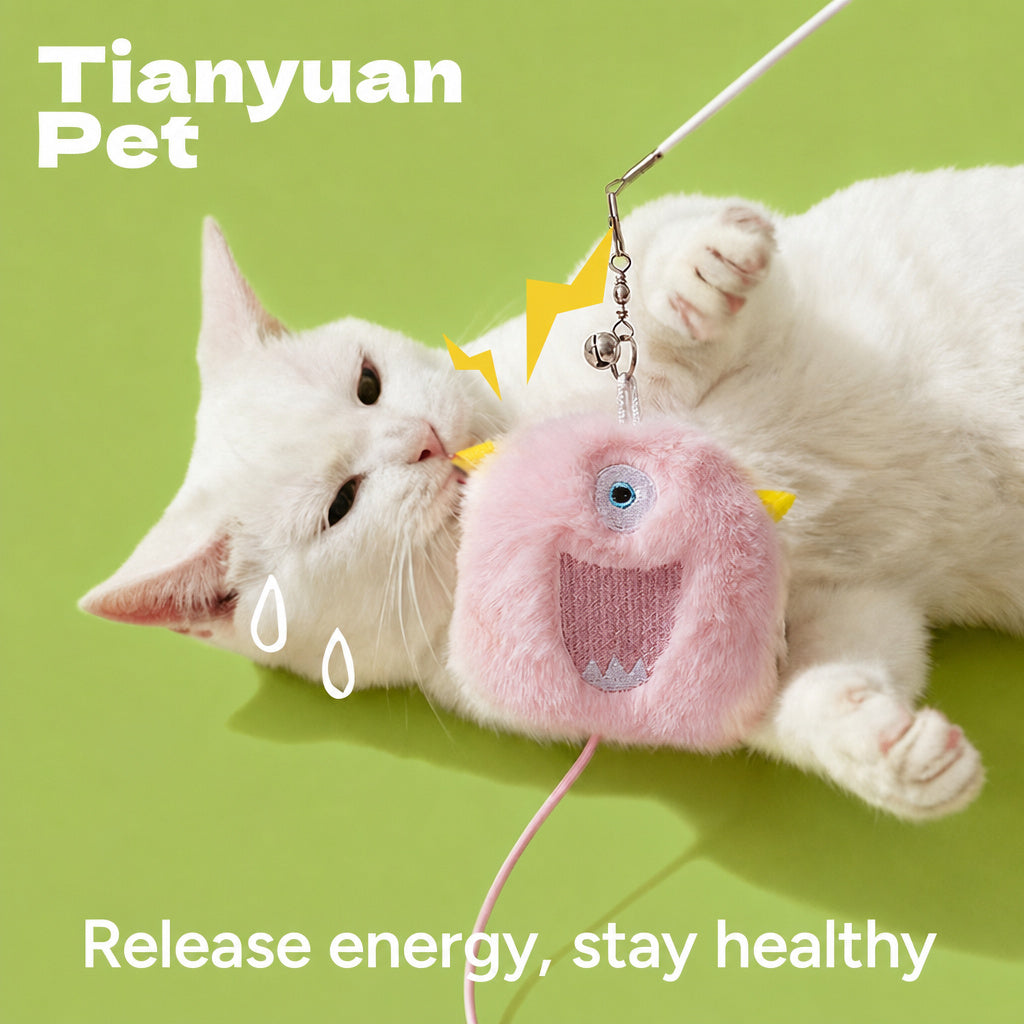 Cat Wand With Plush Lures