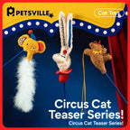 Crinkle Catnip Teaser Wand