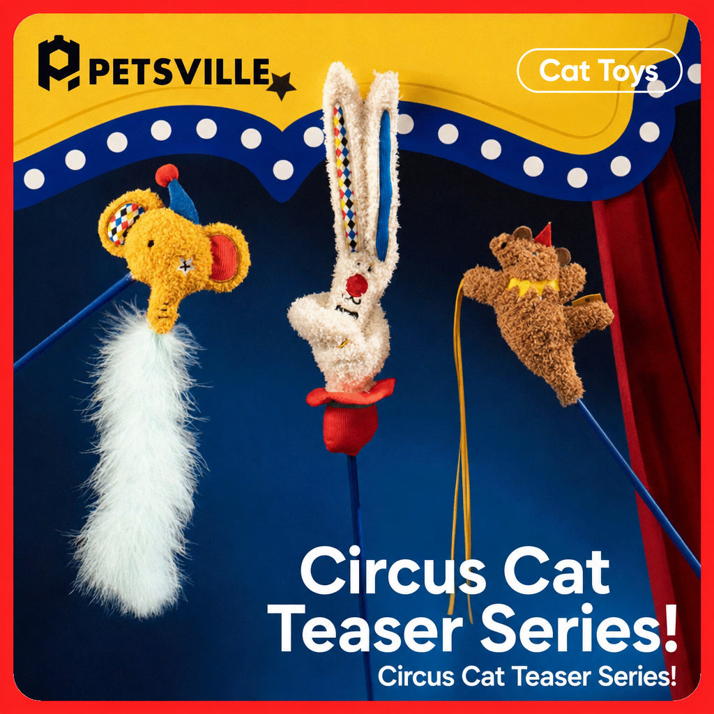 Crinkle Catnip Teaser Wand