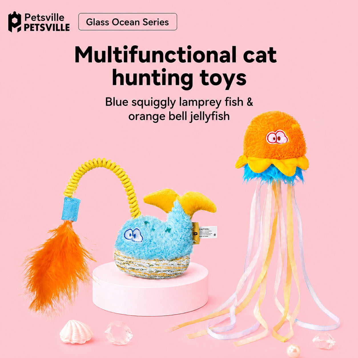 Ocean Reef Catnip Teaser Toys