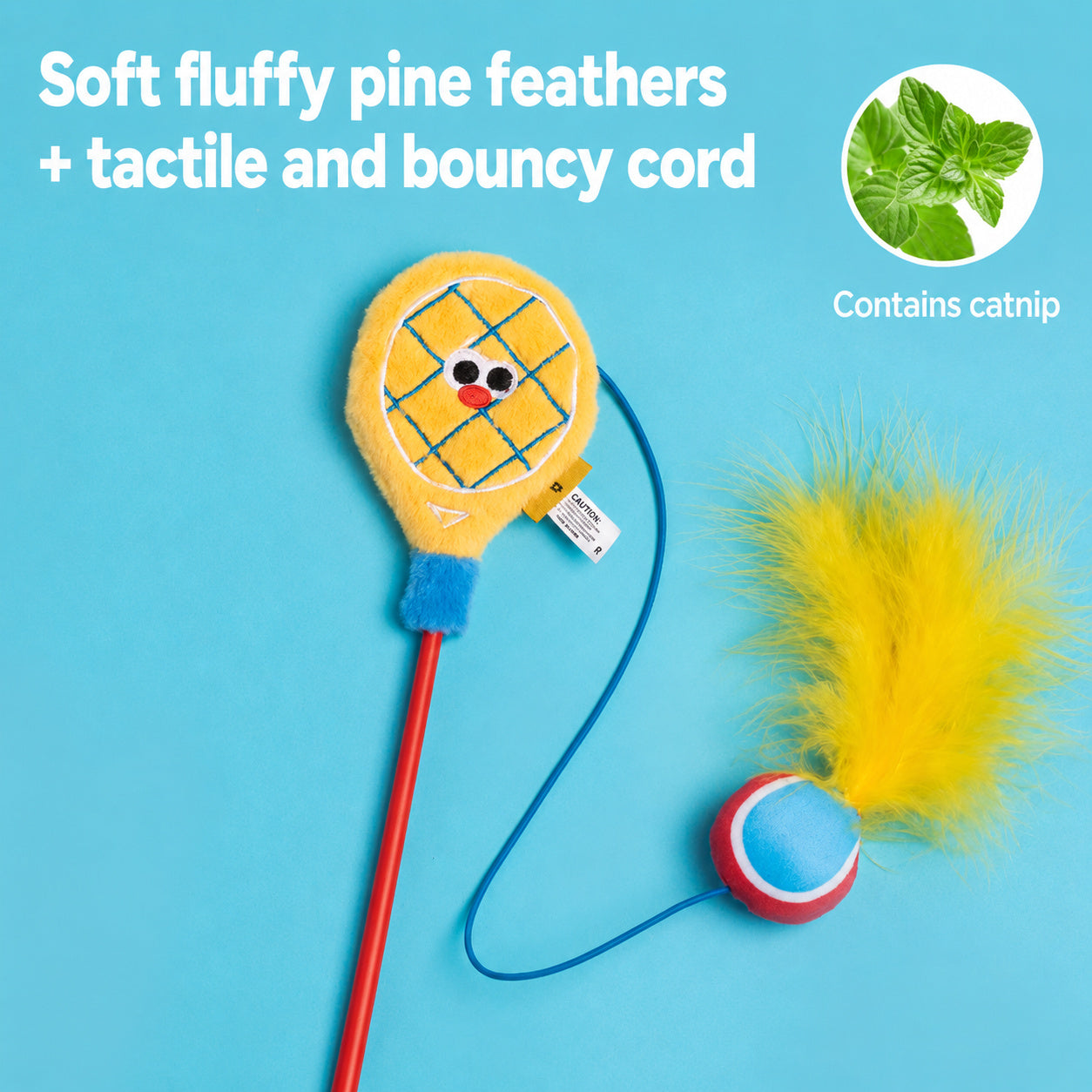 Catnip Plush Teaser Wand