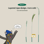 Long-stick Cat Teaser Wand