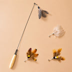 Feather Teaser Wand With Lures