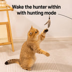 Feather Teaser Wand With Lures