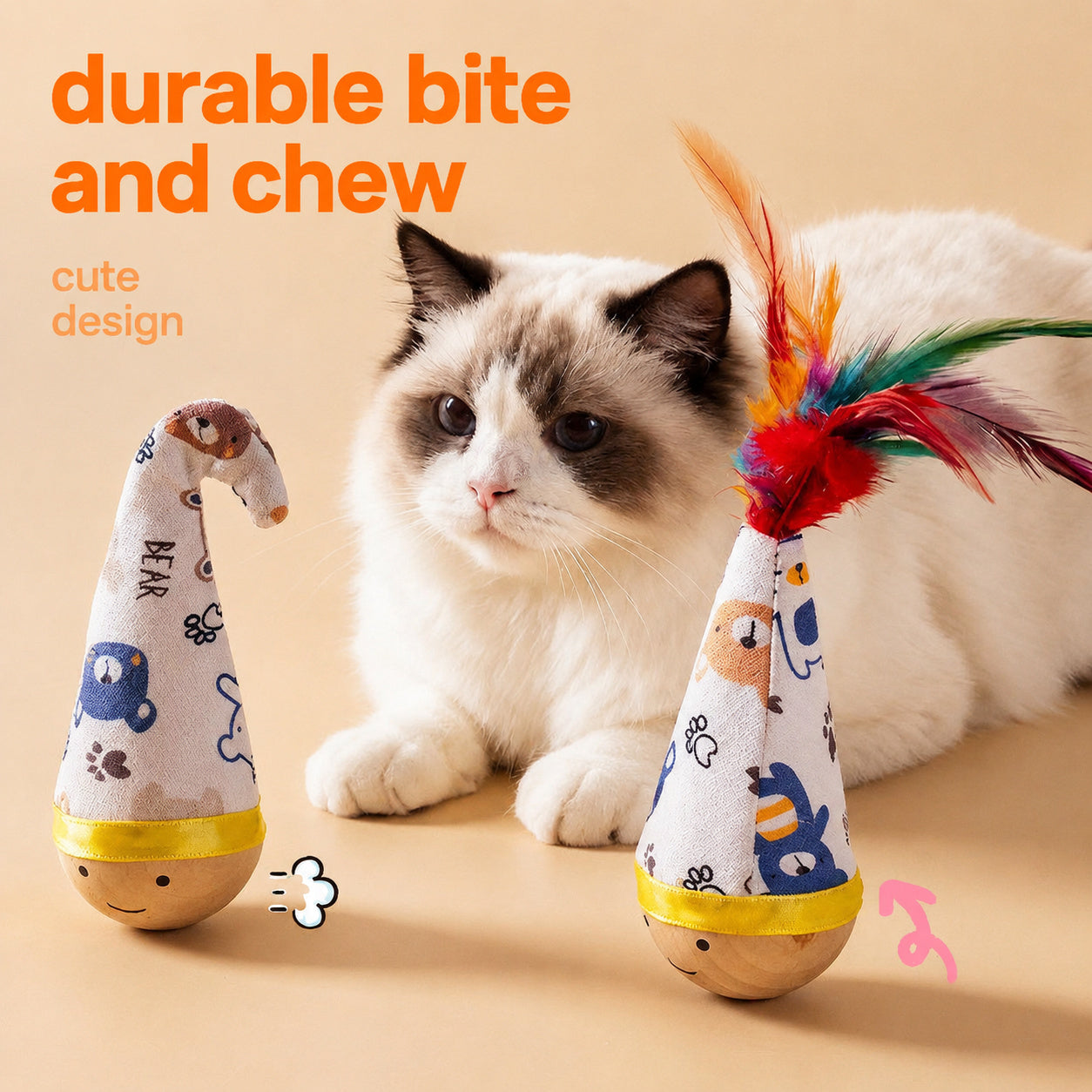 Beechwood Wobble Cat Teaser