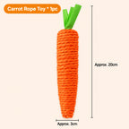 Handwoven Carrot Chew Toy