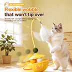 Wobble Feather Teaser With Catnip