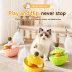 Wobble Feather Teaser With Catnip