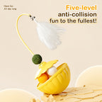 Wobble Feather Teaser With Catnip