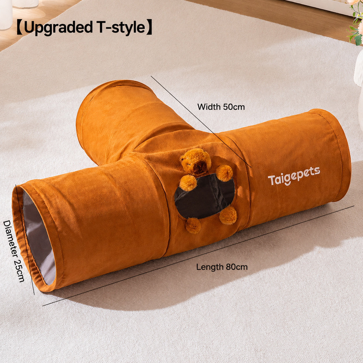 Cozy Tunnel Cat Cave