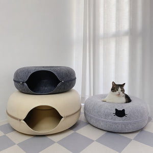 Donut Tunnel Cat Cave Lounger