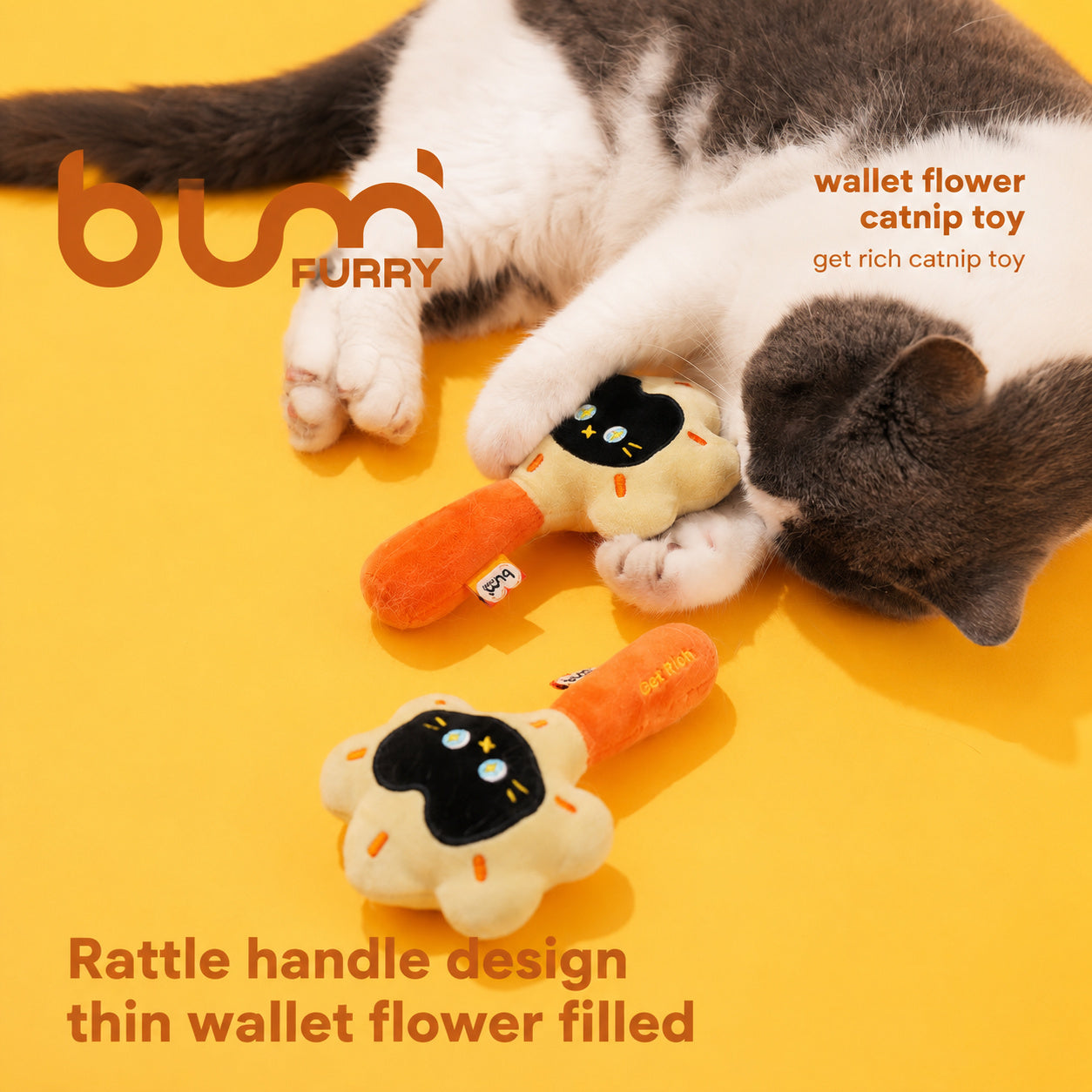 Catnip Rattle Lucky Plush