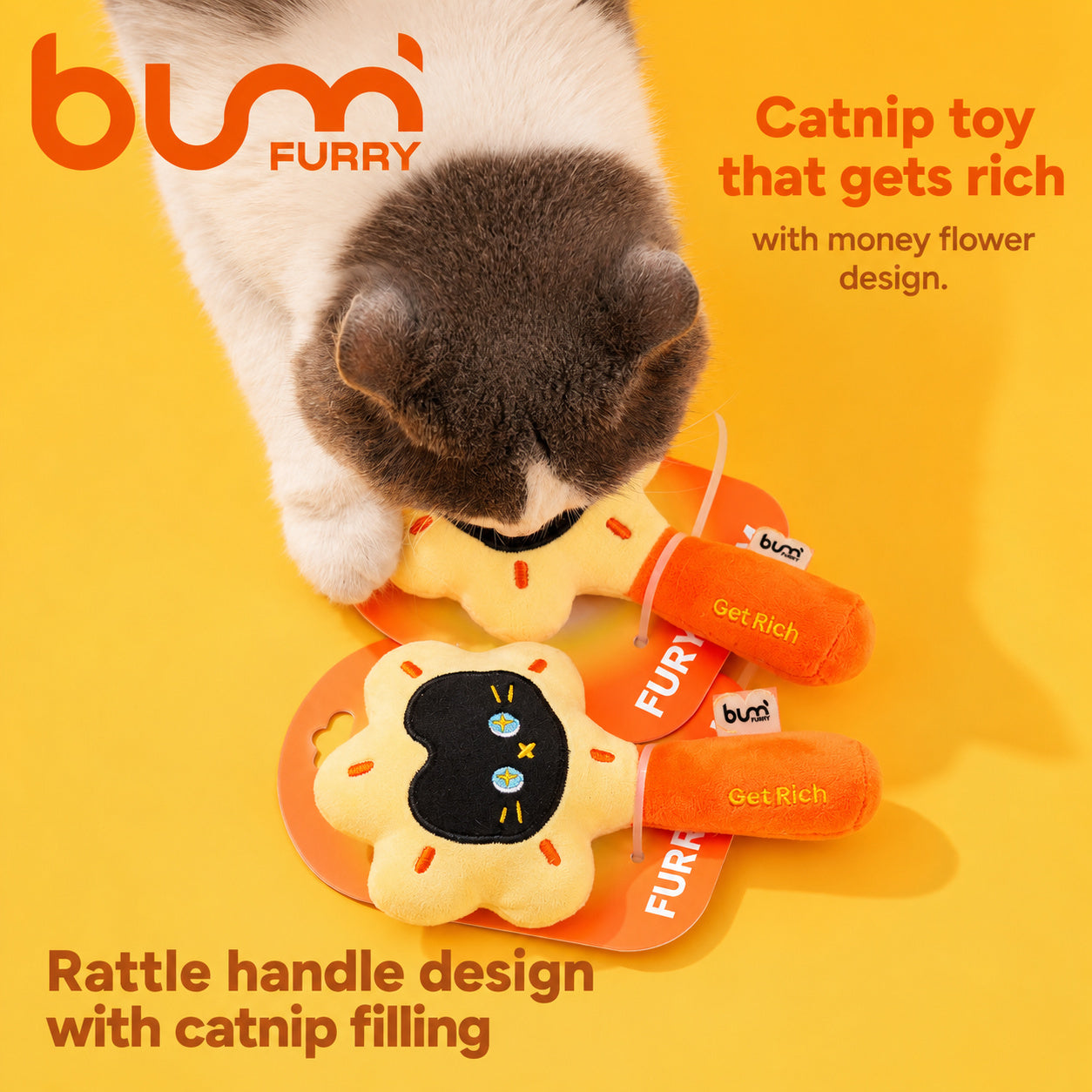 Catnip Rattle Lucky Plush
