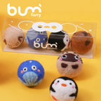 Hand-felted Wool Prey Balls