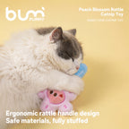 Peach Blossom Catnip Rattle