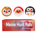 Handcrafted Wool Holiday Cat Balls