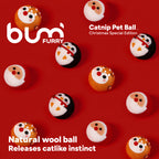 Handcrafted Wool Holiday Cat Balls