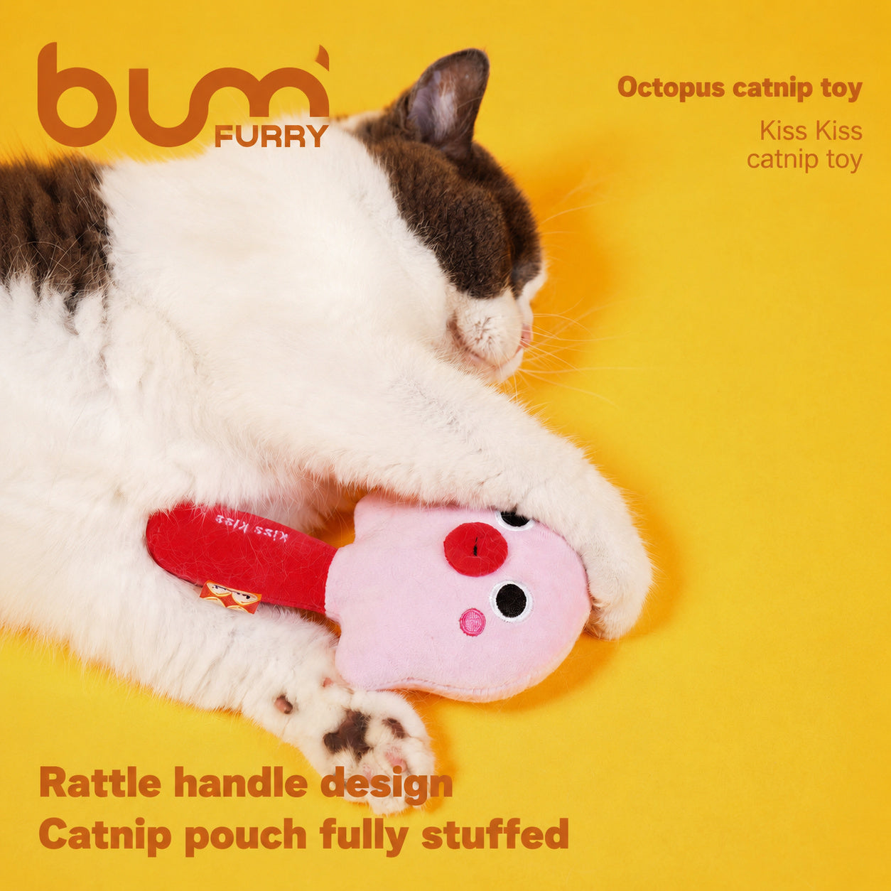 Octo Rattle Catnip Toy