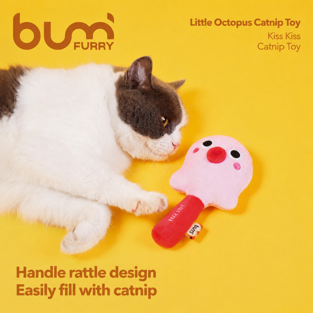 Octo Rattle Catnip Toy