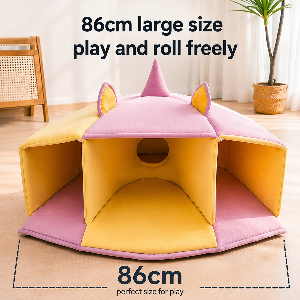 Breathable Plush Cat Tunnel