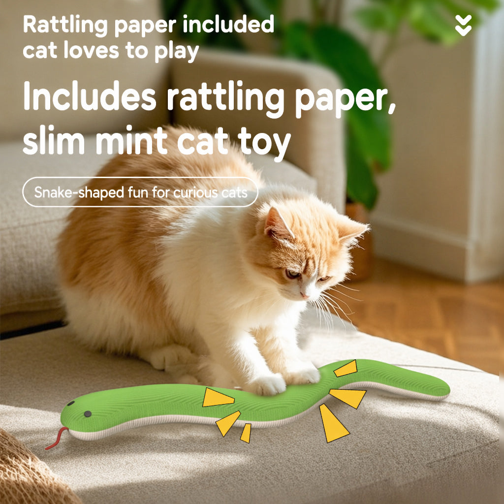 Poseable Crinkle Catnip Snake