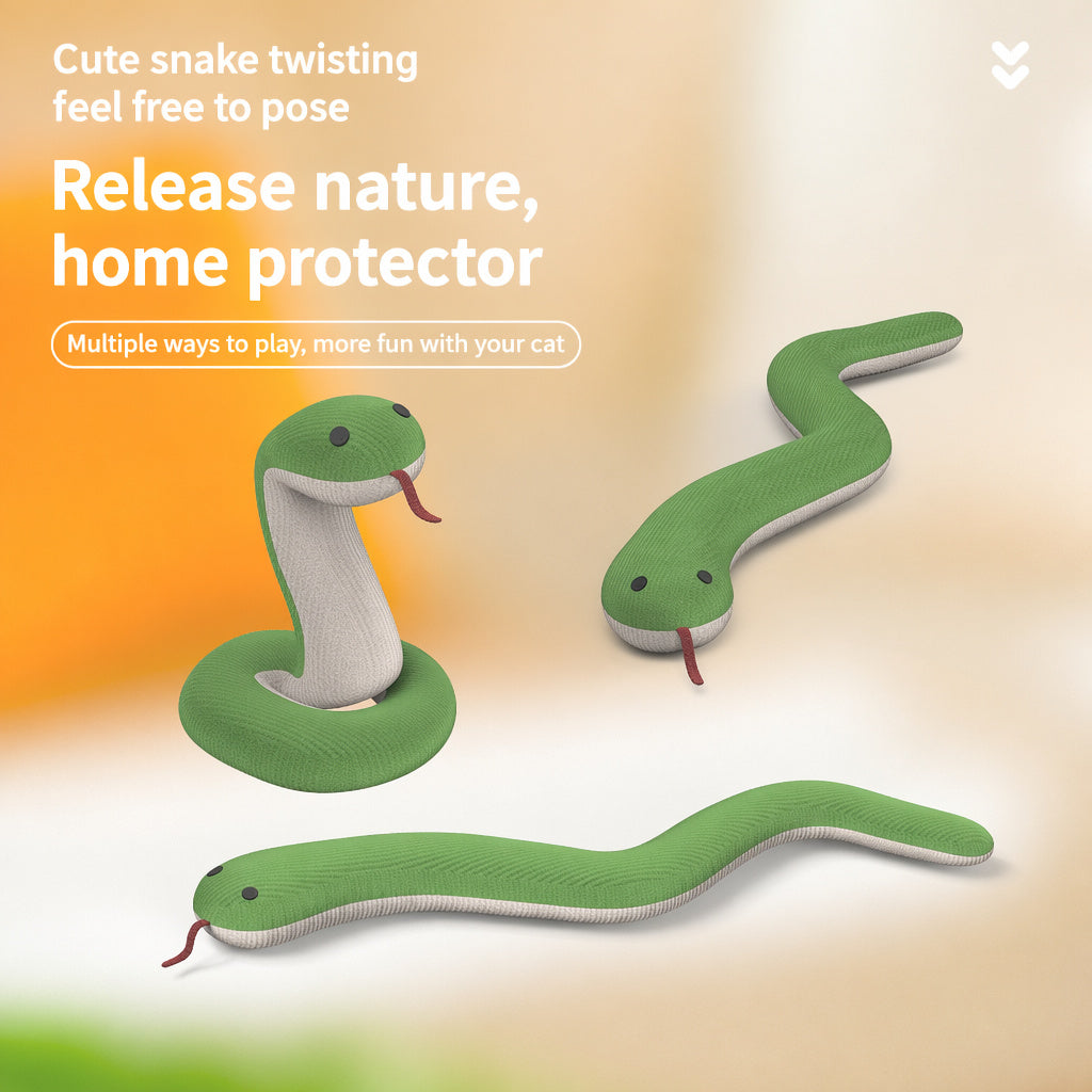 Poseable Crinkle Catnip Snake