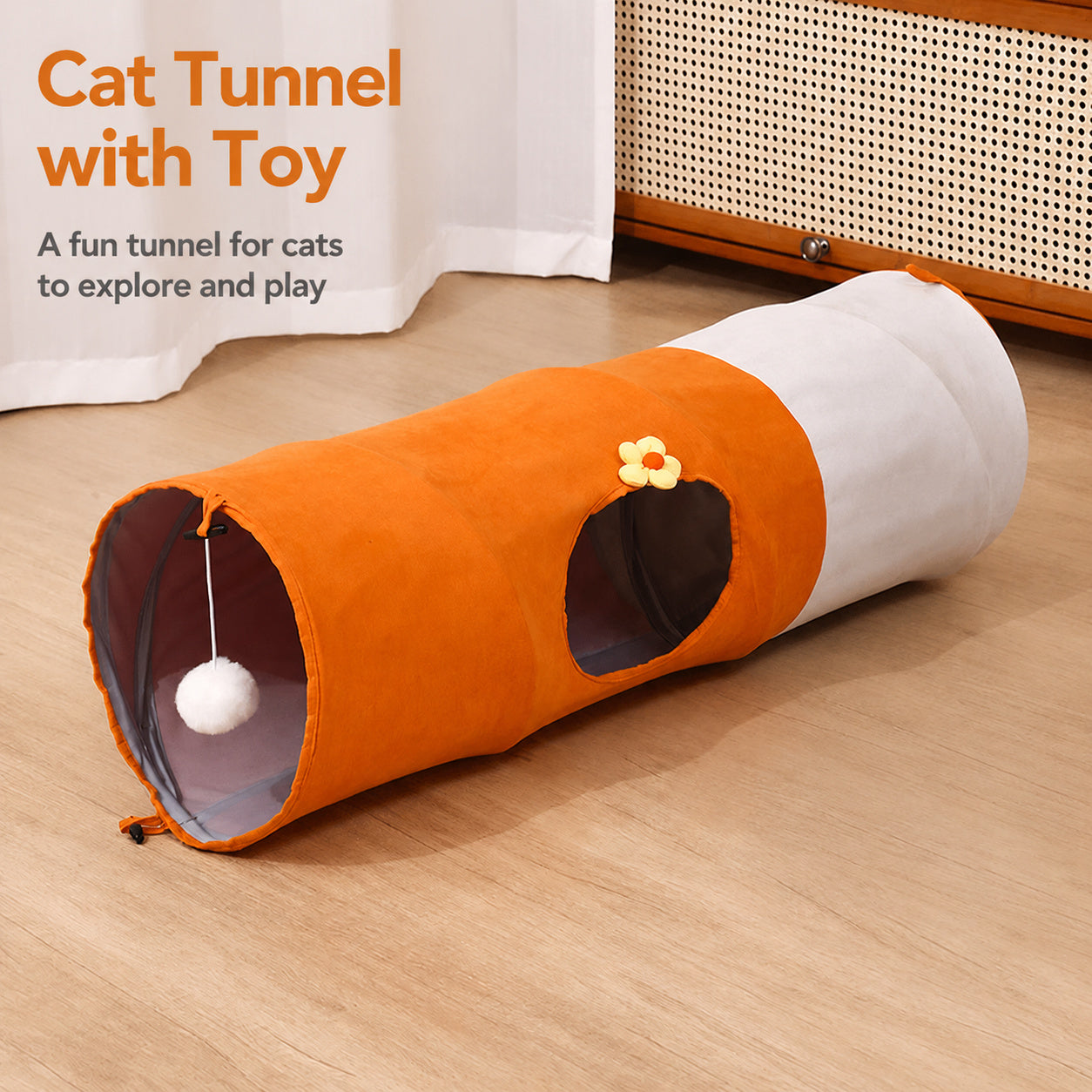 Collapsible Cat Tunnel Bed