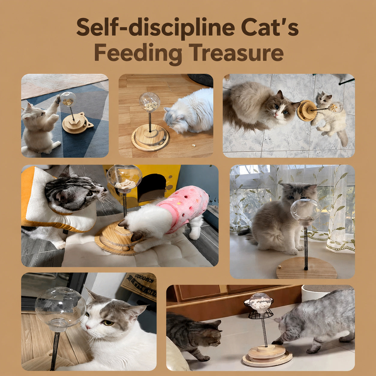 Wobble-globe Cat Feeder Spinner