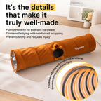 Foldable Suede Cat Tunnel