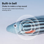 Catnip Fish Jingle Kick Toy